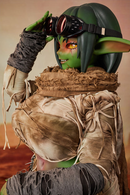 Climax Doll | Life Size Realistic Green Skin Cosplay Monster Goblin Style ACG Anime Silicone Material Doll - Barza