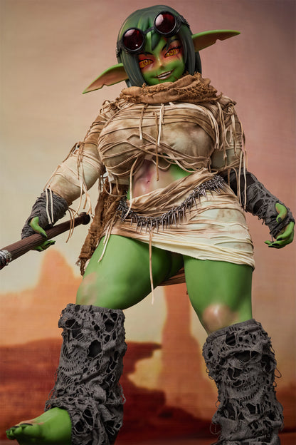 Climax Doll | Life Size Realistic Green Skin Cosplay Monster Goblin Style ACG Anime Silicone Material Doll - Barza