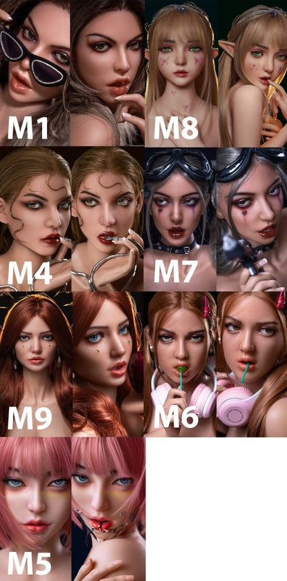 SY Doll M Series Silicone ROS Head with Movable Jaw - SuperLoveDoll