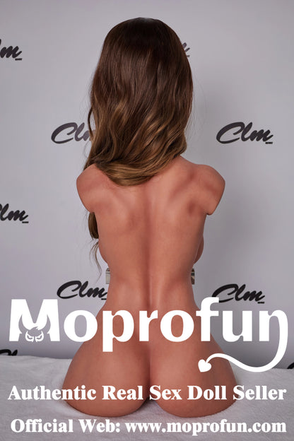 Climax Doll | 28LB F Cup Real Full Silicone Mature Woman Half Body Huge Gel Boobs Adult Sex Doll Torso for Divorced Man - ULW 663# Emma