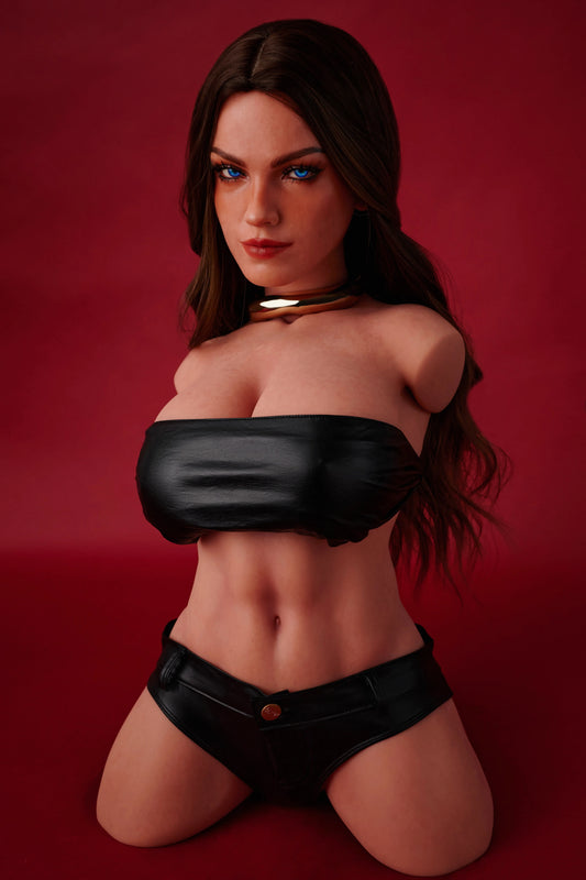 Climax Doll | 28LB F Cup Real Full Silicone Mature Woman Half Body Huge Gel Boobs Adult Sex Doll Torso for Divorced Man - ULW 663# Emma