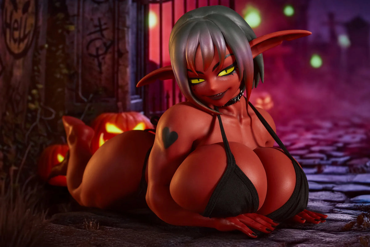 Climax Doll Halloween Style Anime Red Skin Goblin Sex Doll | Si70 GB Zarga