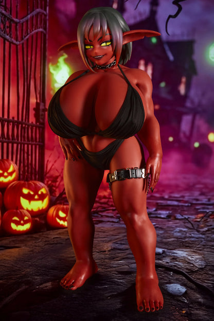 Climax Doll Halloween Style Anime Red Skin Goblin Sex Doll | Si70 GB Zarga