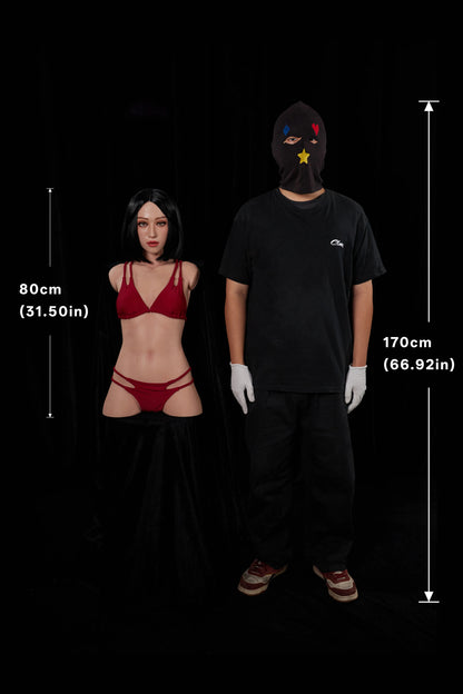 Climax Doll | 31LB Realistic Full Silicone Asian Mature Woman Half Body Flat Chest Adult Sex Doll Torso - ULW 661# Miyoshi