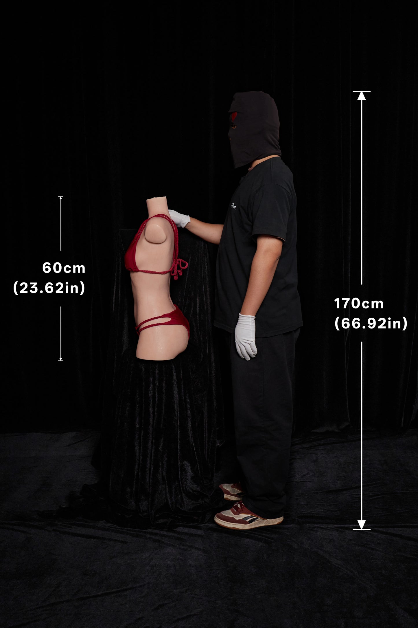 Climax Doll | 27LB Realistic Full Silicone Half Body Flat Chest Adult Sex Doll Torso for Single Men - ULW 661#