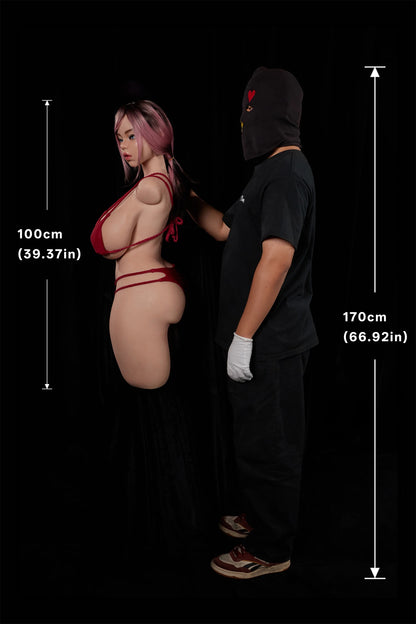 Climax Doll | 53LB 1:1 Realistic Full Silicone Half Body K Cup Huge Boobs Adult Sex Doll Torso - Rhea ULW 884#