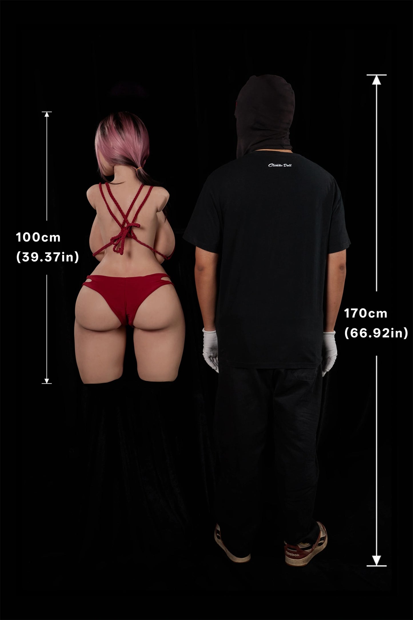 Climax Doll | 53LB 1:1 Realistic Full Silicone Half Body K Cup Huge Boobs Adult Sex Doll Torso - Rhea ULW 884#